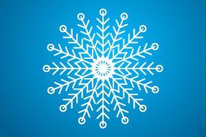 Christmas Snowflake Set Vector