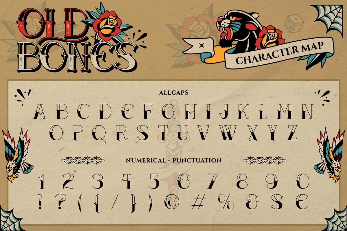 Oldbones, a Serif Font by Burntilldead (Photo 2 of 11)