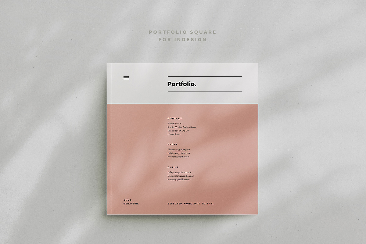 Square Design Portfolio and Resume, a Brochure Template by Occy Design (Photo 1 of 7)