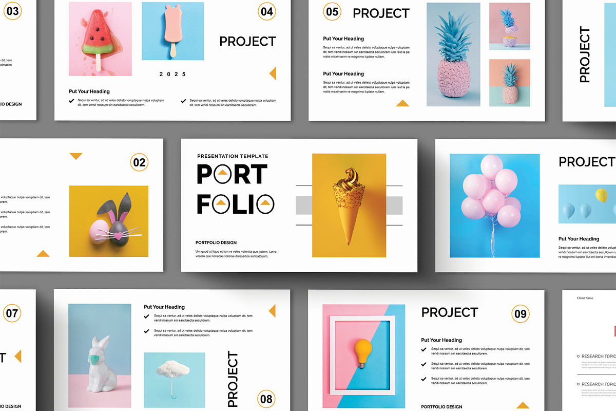 Portfolio Presentation Layout, a Presentation Template by ContestDesign (Photo 1 of 5)