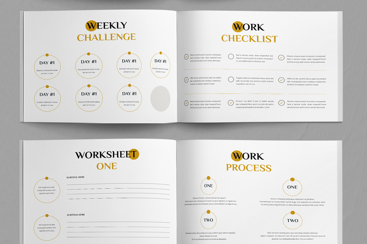 Course Workbook Layout, a Brochure Template by ContestDesign (Photo 4 of 5)