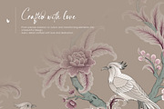 Botanical Chinoiserie Patterns, a Pattern Graphic by LEAFure (Thumbnail 6 of 13)