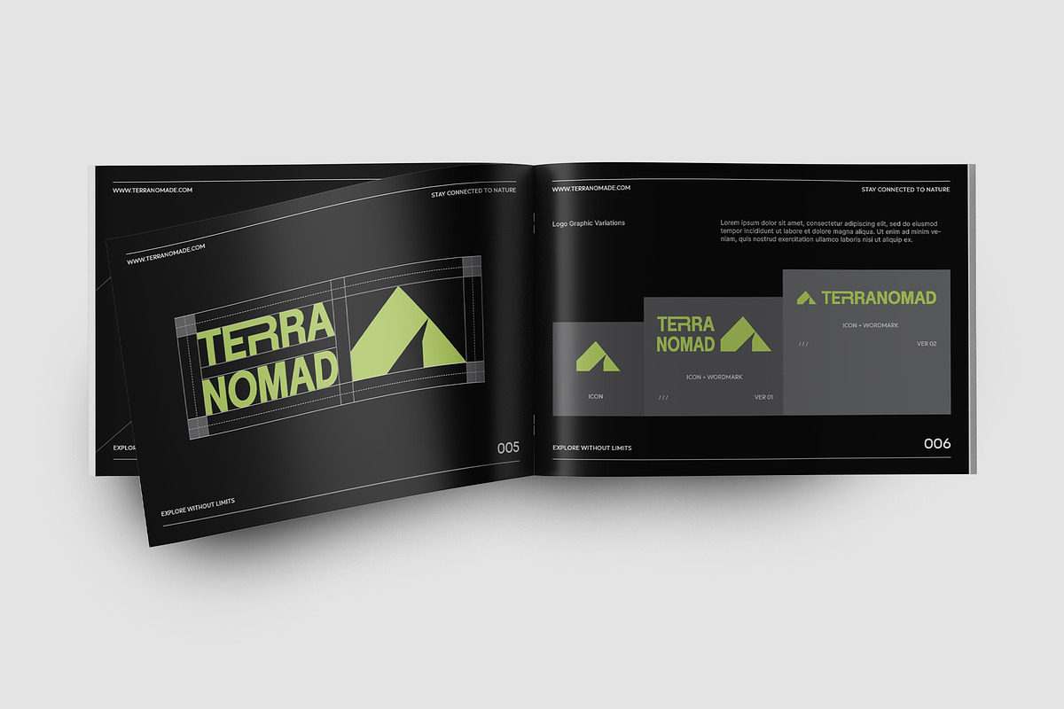 A4 Modern Brand Guideline Template, a Branding & Logo Template by TMint Play (Photo 5 of 7)