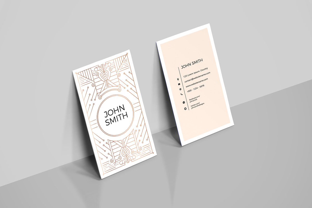 Art Deco Business Card Template, a Business Card Template by RCDesigns (Photo 3 of 3)