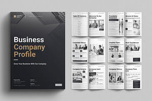Business Company Profile Template, a Brochure Template by E-Type
