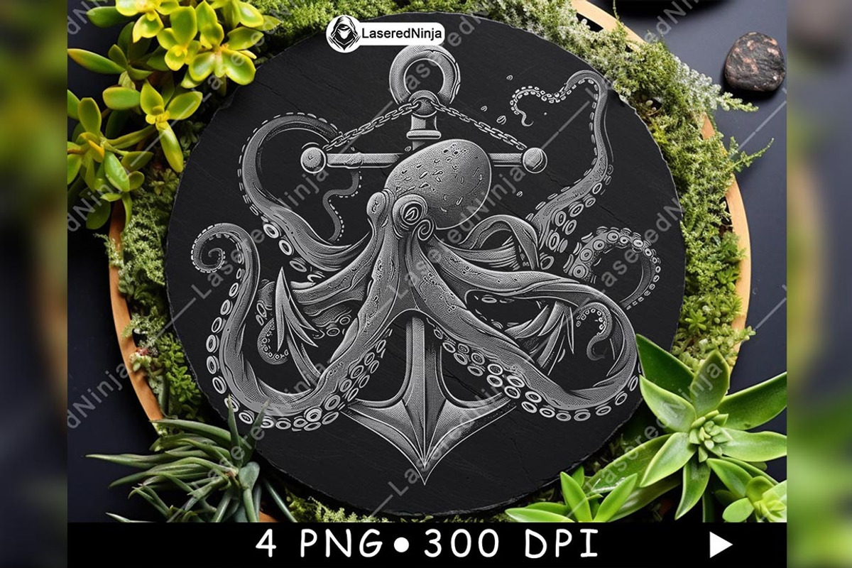 Octopus Ship Anchor Tentacles Ocean