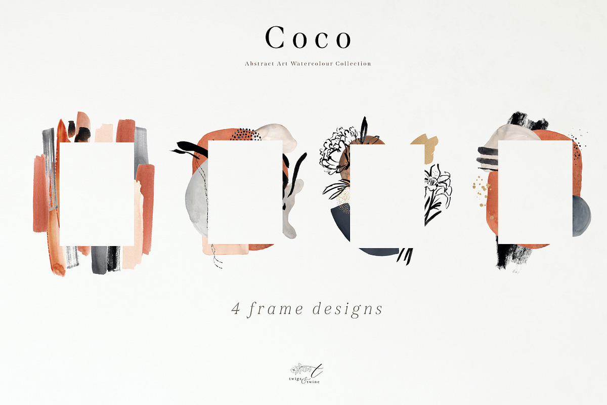 Coco - Abstract Watercolors, an Illustration by Twigs and Twine (Photo 8 of 14)