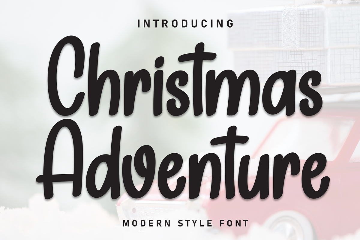 Christmas Adventure | Script Font, a Handwritten Font by Scratchones (Photo 1 of 8)