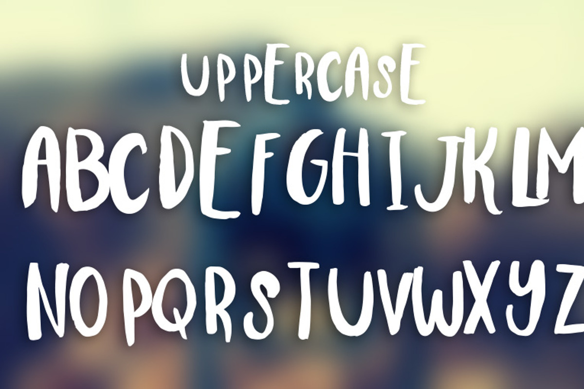 Trudy Hand Brushed Font preview 3