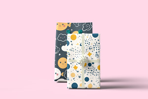 Editable Gift Bag Paper Mockup