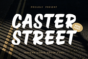 Caster Street Modern Brush Font, a Font by PutraCetol Studio (Thumbnail 1 of 5)
