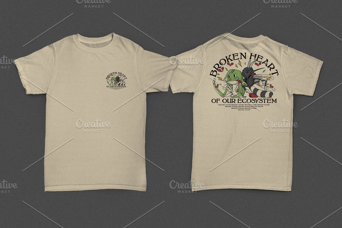 Heartbroken Frog and Mosquito Mascot, a Branding & Logo Template by Judsart (Photo 2 of 3)
