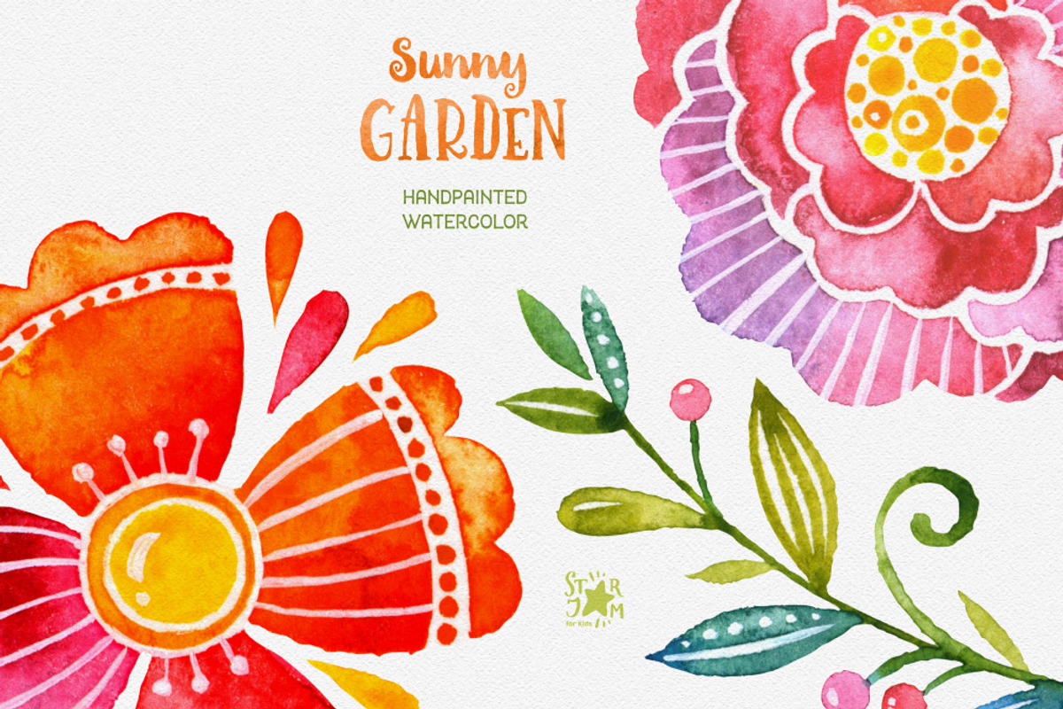 -25% Sunny Garden. Floral Bundle, a Decorative Illustration by StarJam (Photo 2 of 11)