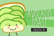 Avocado Toast Handwritten Font, a Sans Serif Font by Sabrina Schleiger Design (Thumbnail 1 of 4)