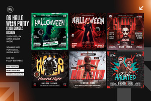 06 Halloween Flyer Bundle, a Flyer Template by Shajib Shikder