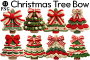 Christmas Tree Bow Crochet Faux Yarn, an Illustration by Daily.Designs (Thumbnail 1 of 4)