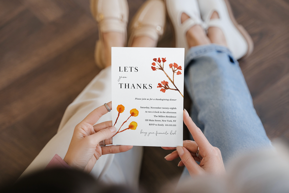 Editable Thanksgiving Invitation, an Invitation Template by ForeverPrint (Photo 6 of 9)