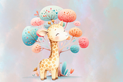 Watercolor Safari Animals Clipart, an Object Graphic by Agnesagraphic (ID 95) (Thumbnail 6 of 12)