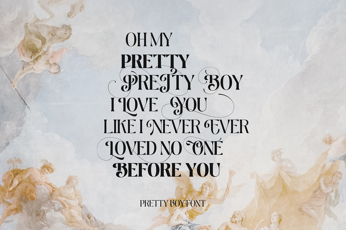 Pretty Boy - Decorative Serif family, a Serif Font by creativemedialab (Photo 10 of 21)