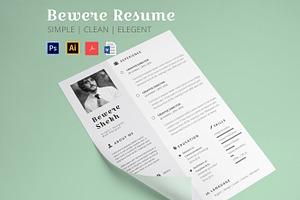 Beware Resume Resume Template