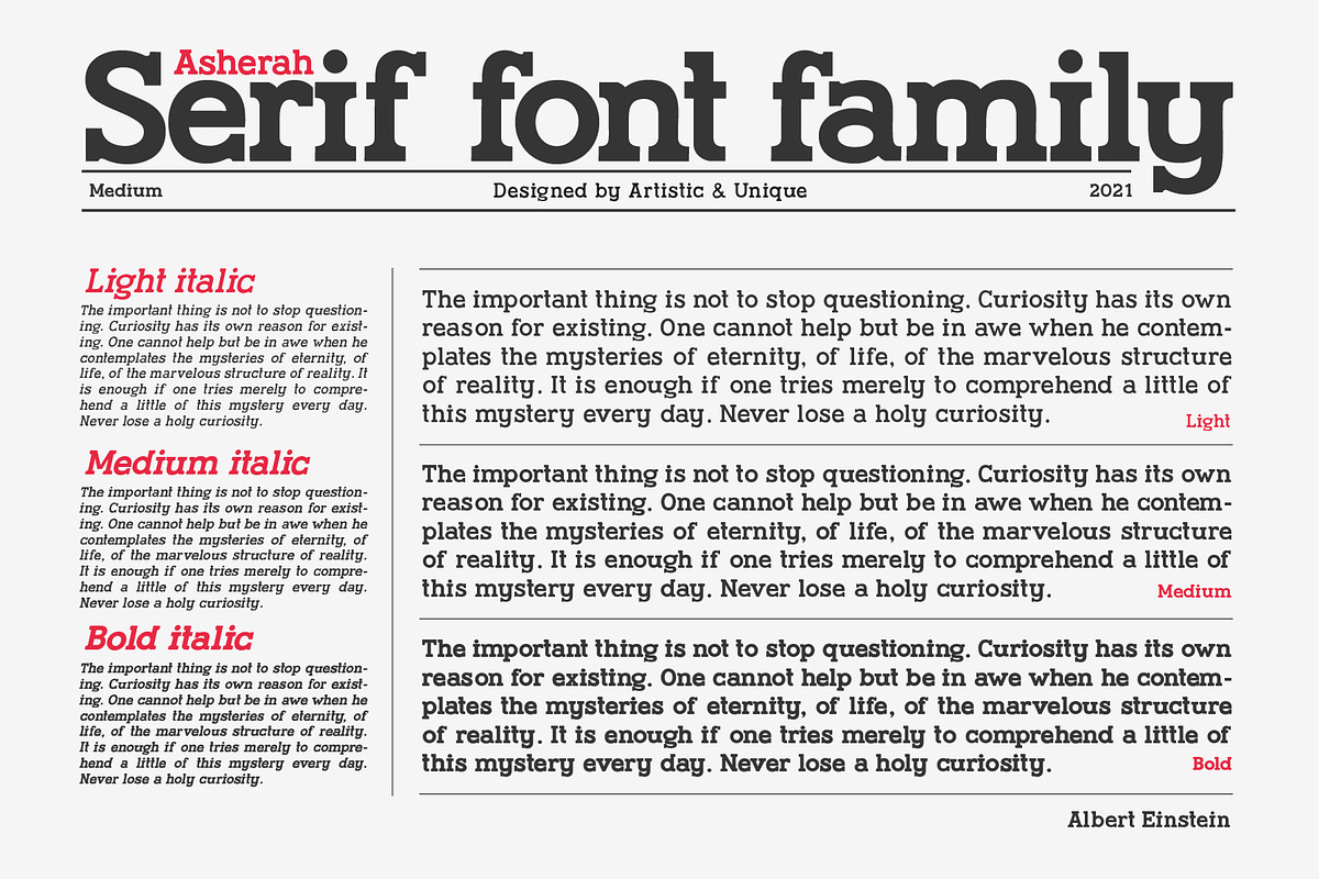 Asherah - Serif font family, a Serif Font by Artistic & Unique (Photo 8 of 13)