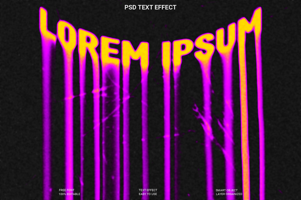 Liquid Dripping Text Effect Template, a Layer Style Add-On by Imamul001
