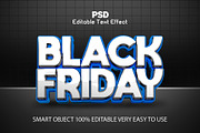 Black Friday 3D editable PSD text, a Layer Style Add-On by Design Fly (Thumbnail 1 of 2)