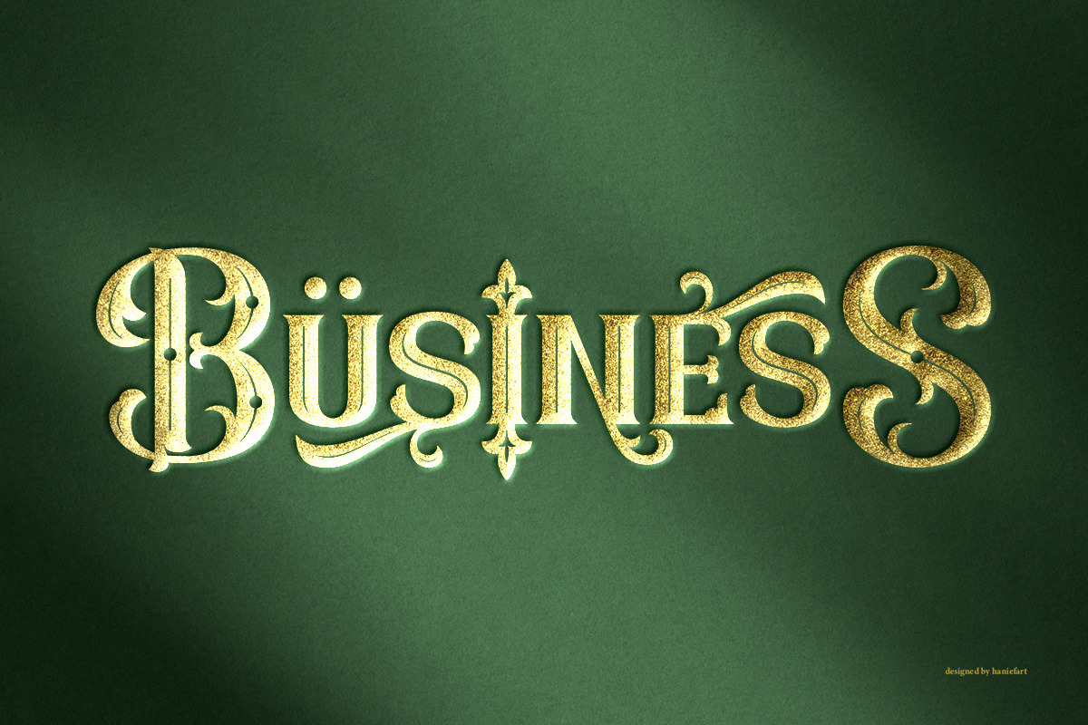 Decoraties - Modern Decorative Font, a Blackletter Font by haniefart (Photo 5 of 11)