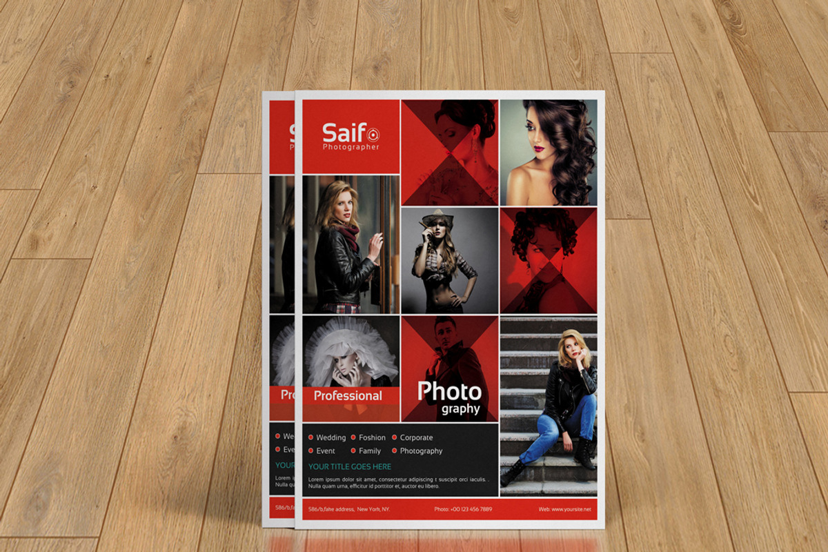 Photography Flyer | 3 Color | V134, a Flyer Template by Template Shop (Photo 2 of 5)