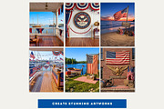 Patriotic 4th of july Backdrops v2, a Background Graphic by ThatsDesignArt (Thumbnail 5 of 9)