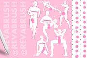 Procreate Male Mature Pose brushes, a Brush Add-On by Revabrush (Thumbnail 6 of 6)