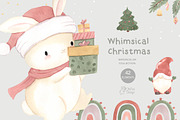 WHIMSICAL CHRISTMAS. Watercolor, an Animal Illustration by OlliArtDesign (Thumbnail 1 of 7)