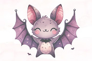 Watercolor Cute Halloween Clipart Bu, an Illustration by Designking (Thumbnail 4 of 4)