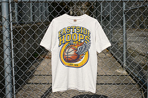 T-shirt On Chain Link Fence Mockup, a Shirt Mockup by Designer Dude
