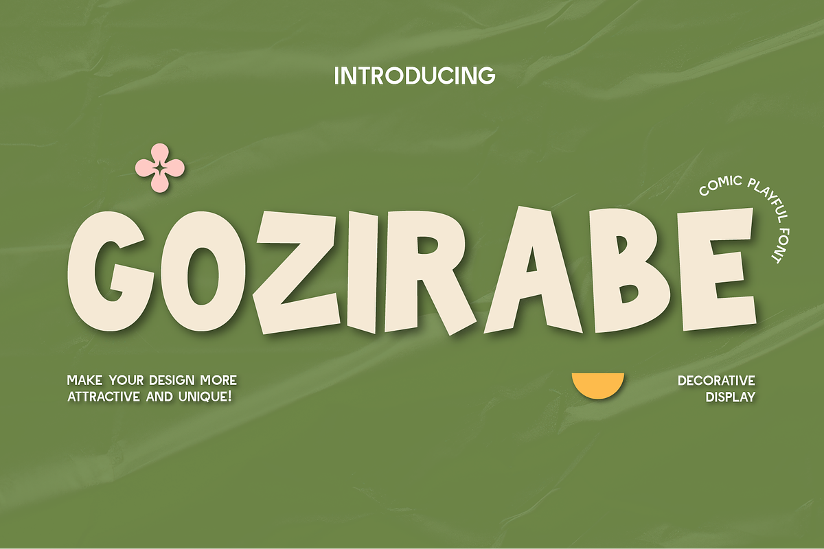 CF Gozirabe - Quirky Cartoon Display, a Handwritten Font by Indotype Foundry (Photo 1 of 8)