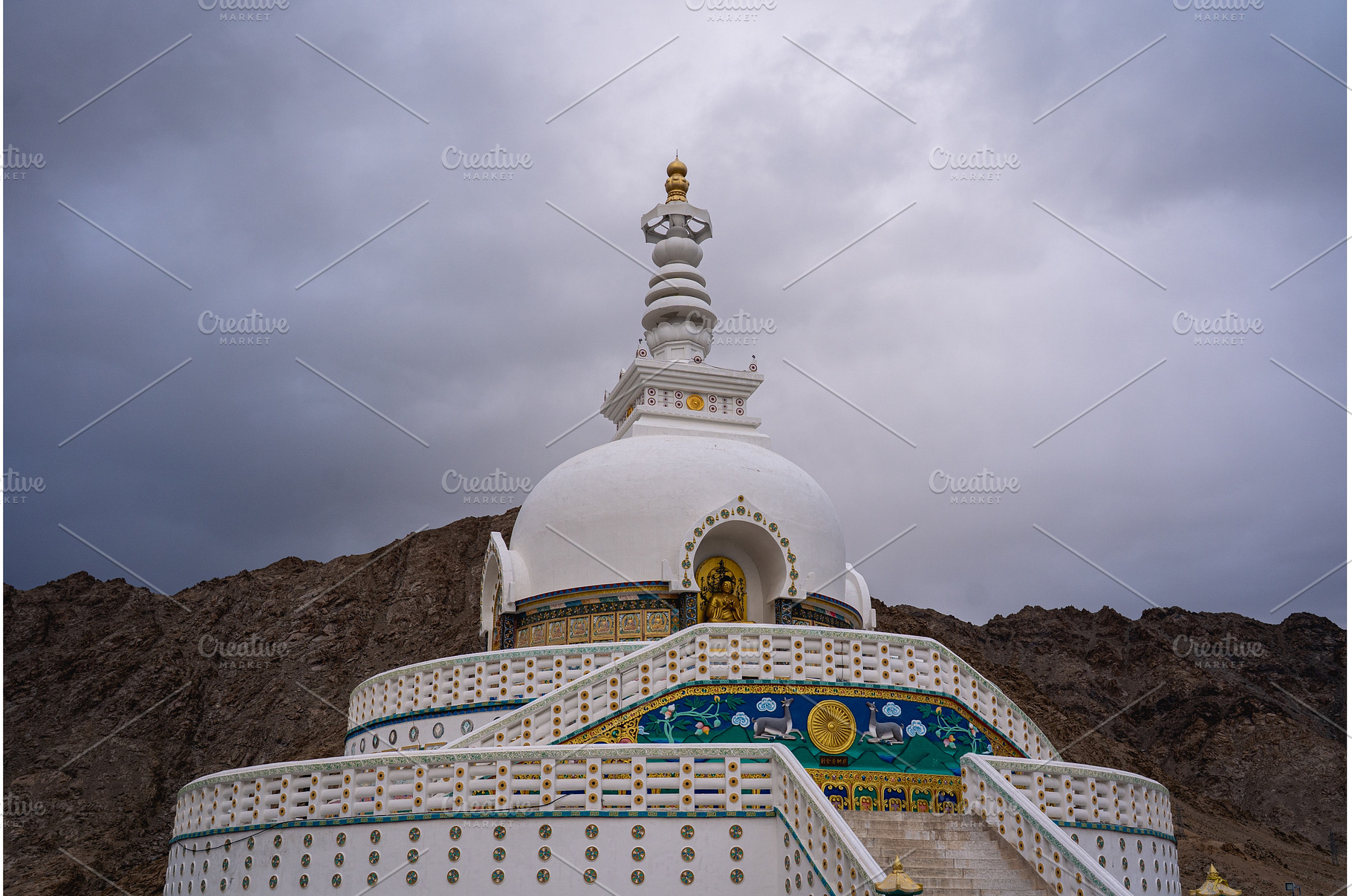 Shanti Stupa in Leh, Ladakh, an Architecture Photo by oliverfoerstner