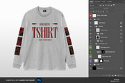 Long Sleeve T-shirt Mockup, a Shirt Mockup by Irhasalfahad (Thumbnail 2 of 5)