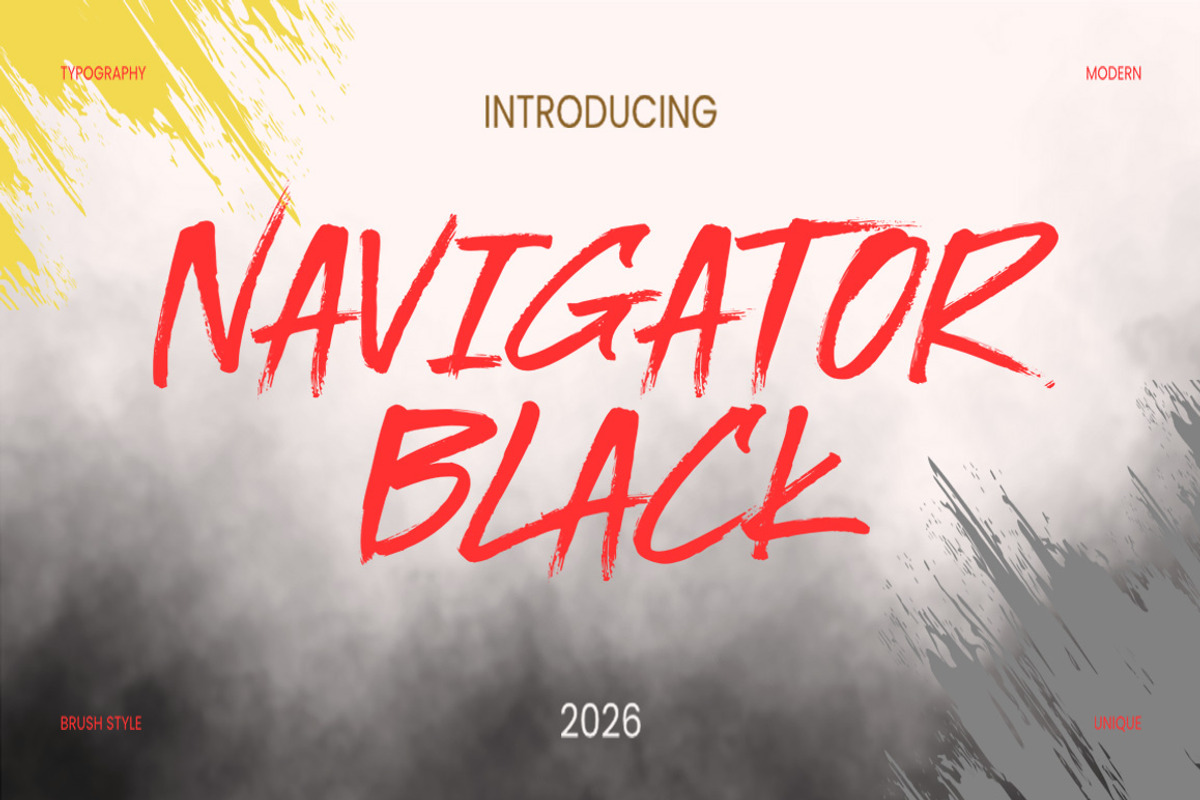 Nafigator Black, a Handwritten Font by Gatype (Photo 1 of 15)