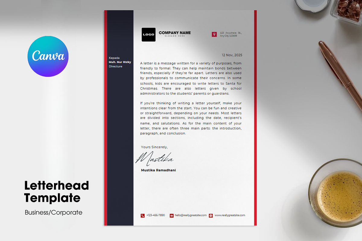 Letterhead Templates, a Stationery Template by Akdesain