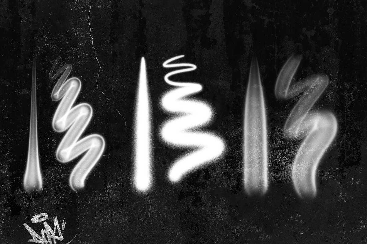 Procreate graffiti brushes dope tags, a Brush Add-On by Endete & Mazak brushes (Photo 2 of 8)