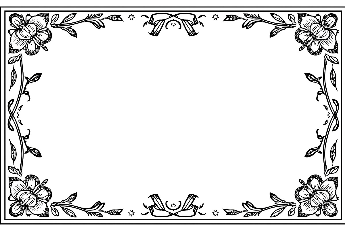 Floral Laser Cut Frame Set, an Illustration by jahid234 (Photo 6 of 9)