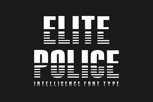 Elite Police - Futuristic Tech Font