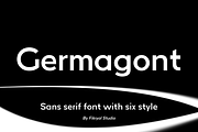 Germagont – Modern Sans Serif Family, a Sans Serif Font by Fikryal Studio (Thumbnail 1 of 15)