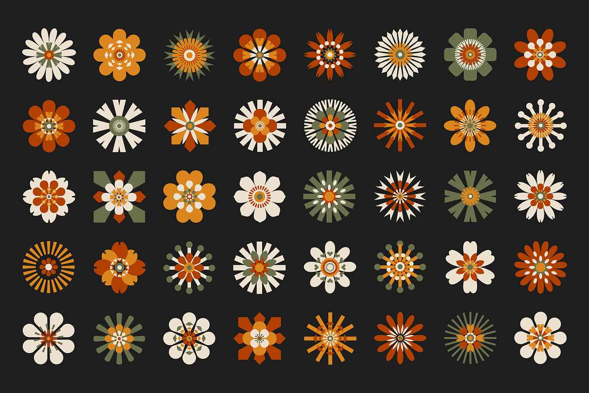 200 Flower Shapes, an Object Graphic by ArinStudio (Photo 3 of 10)