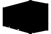 Shipping container silhouette, a Transportation Illustration by abu67222 (Thumbnail 7 of 13)