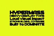 Hypermass Bold Display Font, a Sans Serif Font by BilberryCreates (Thumbnail 2 of 12)