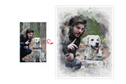 Dog Watercolor Photo Effect, an Action Add-On by Photoshop Action (Thumbnail 9 of 19)