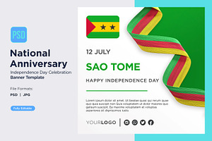 Sao Tome and Principe National Day, a Templates & Theme by shahsoft