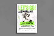 Retro Aesthetic Typography Poster, a Poster Template by ClickPaint_Studio (Thumbnail 1 of 3)