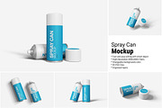 Spray Can Mockup, a Product Mockup by Indah (Thumbnail 1 of 6)